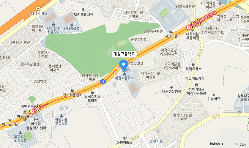학교 찾아오시는 길 지도